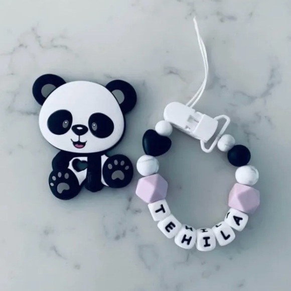 Pacifier clip + teether - Picture 1 of 3